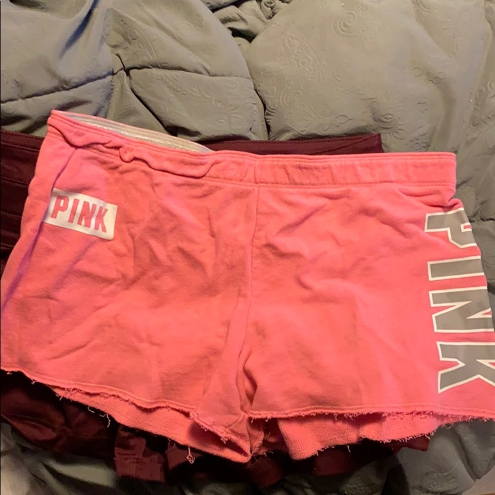 PINK cotton shorts size L